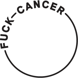 Logo med teksten fuck cancer